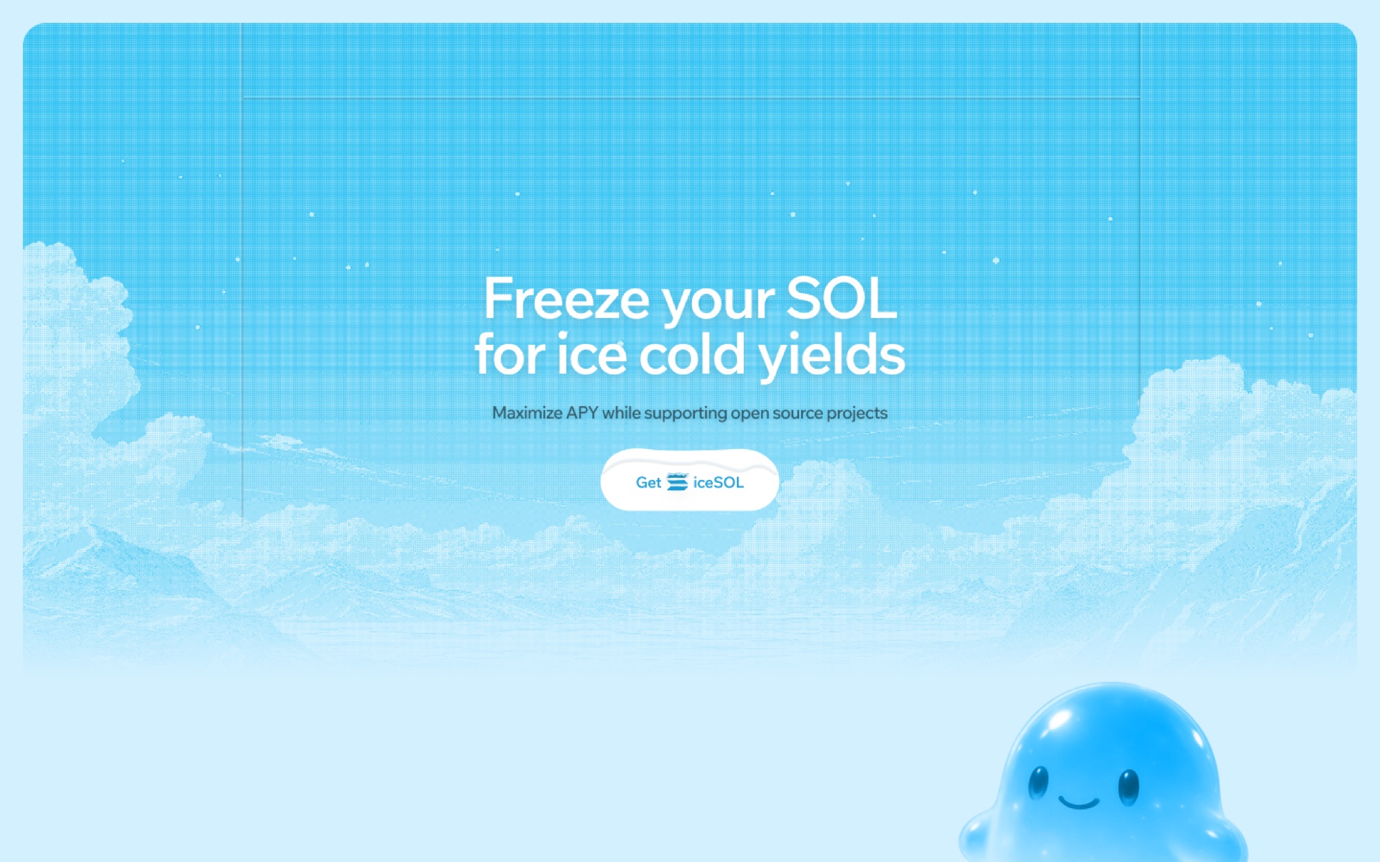 Icestaking landing page