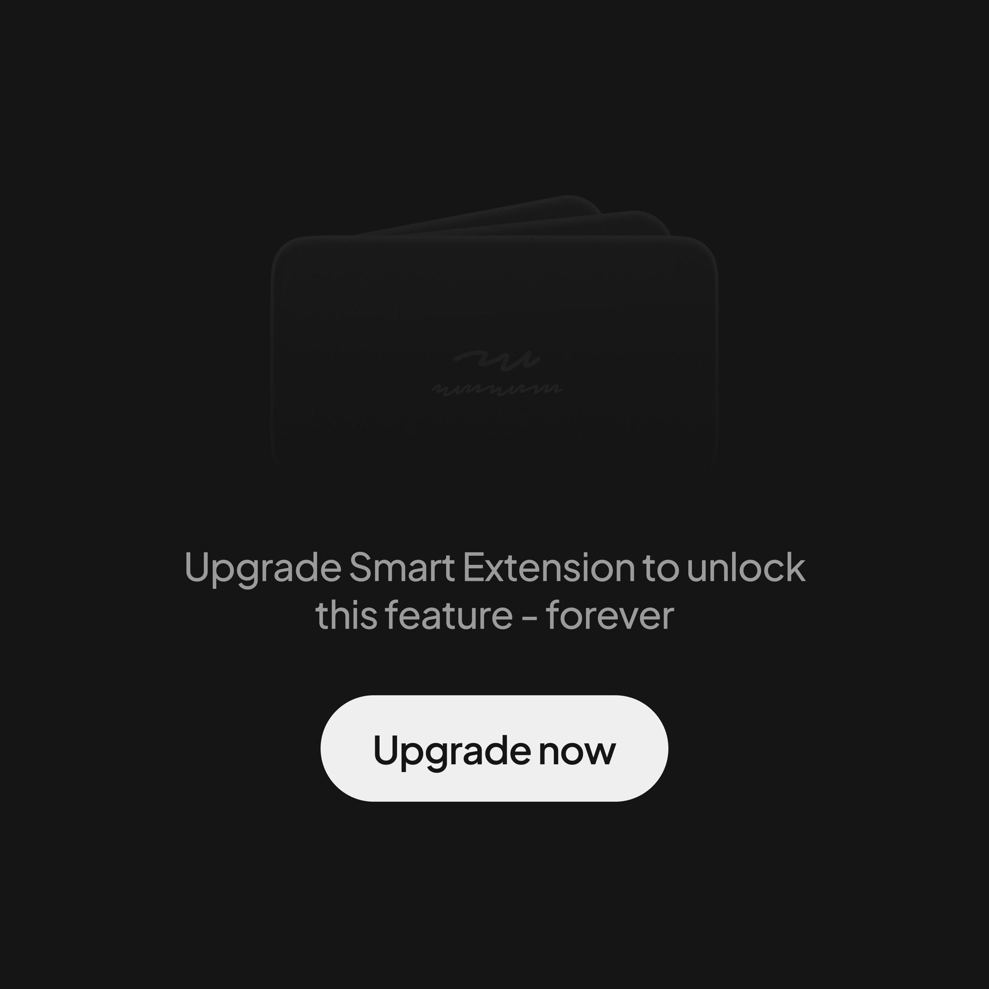 Extension — upgrade prompt