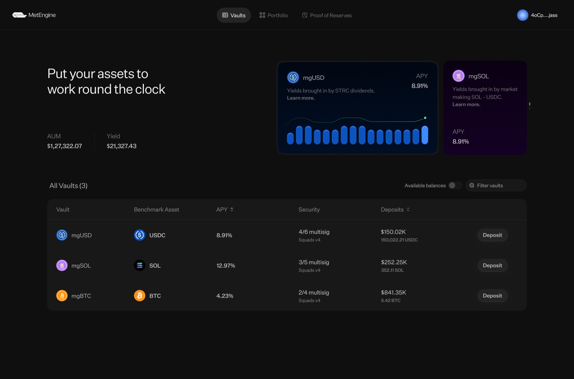 MetEngine Vaults product