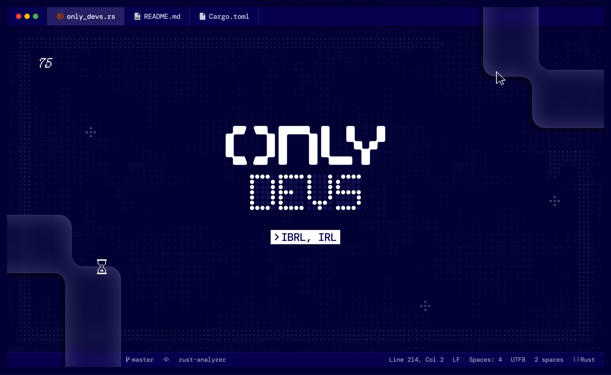 OnlyDevs 2025 reception backdrop