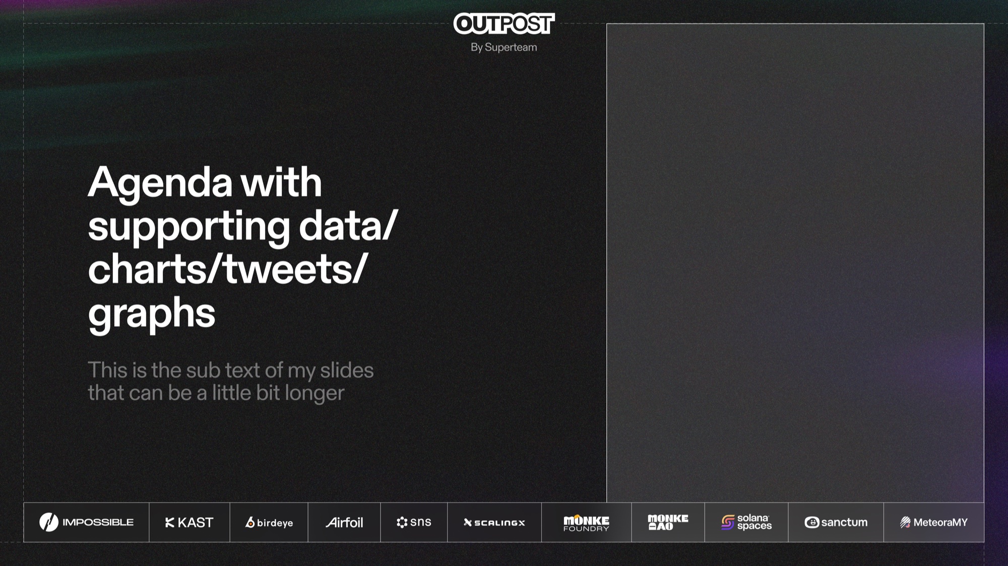 Outpost presentation slide