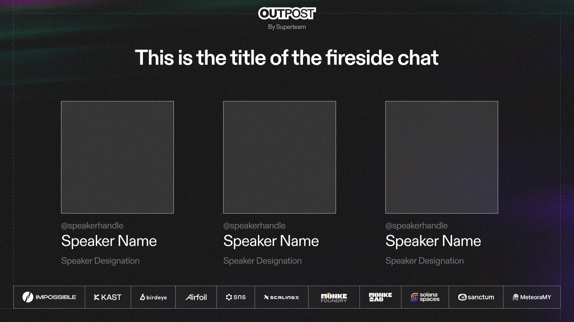 Outpost presentation slide